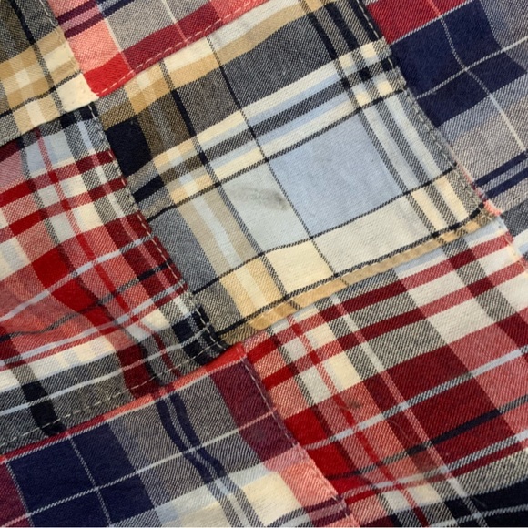 LOFT Y2k Patchwork Plaid Side Zip Halter Dress Women's 4 - Picture 6 of 6